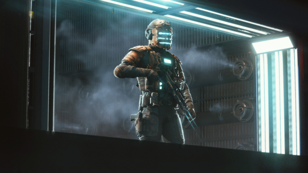 Imagem promocional da colaboração entre Battlefield 2042 e Dead Space