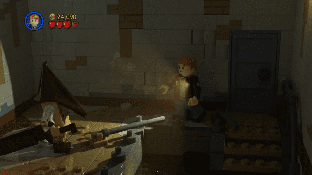 Imagem de projeto que transforma Silent Hill 2 em LEGO