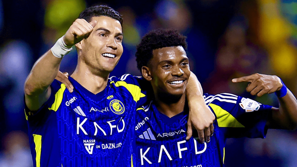 Cristiano Ronaldo marca dois na vitória do Al-Nassr contra o Al-Khaleej