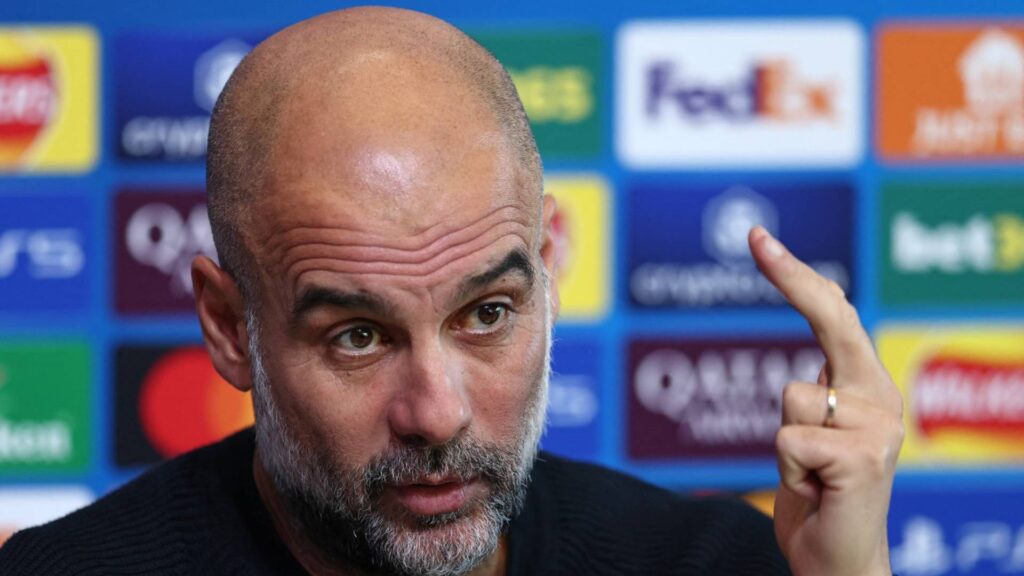 Guardiola falou sobre o momento do Manchester City. Foto: Darren Staples / AFP